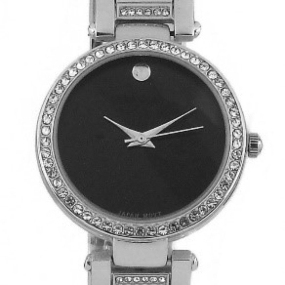 Voulez Vous  Black Face Quartz Movement Watch